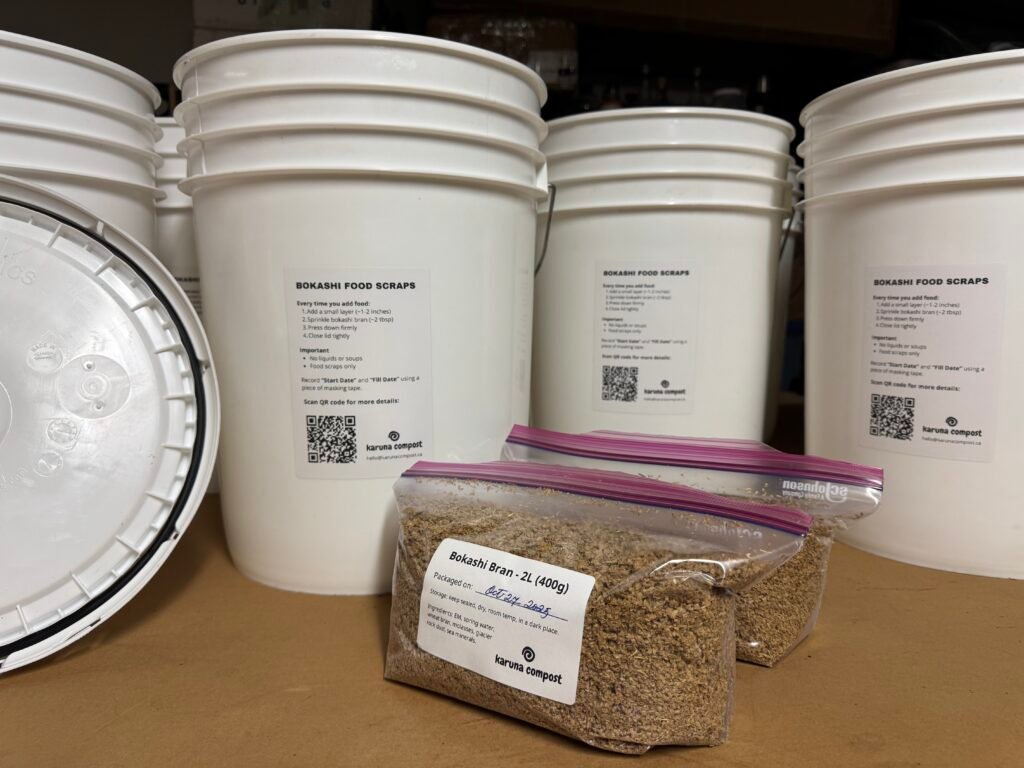 Bokashi Buckets and Bran